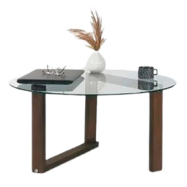 Măsuță de cafea Trendy Yuvarlak Cam Orta Sehpa GTR000825 Brown photo 1