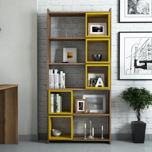 Etajeră Trendy Box 170 x 80 x 22 cm / PAL / Walnut photo 4