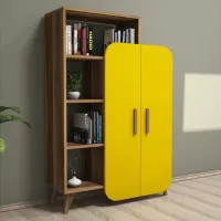 Etajeră Trendy Forma 132 x 90 x 32 cm / PAL / Walnut photo 2