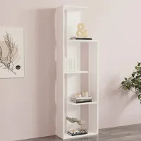 Стеллаж Trendy Bagheta 160 x 50 x 19.6см cm / ЛДСП / White photo 2