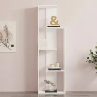 Стеллаж Trendy Bagheta 160 x 50 x 19.6см cm / ЛДСП / White photo 4