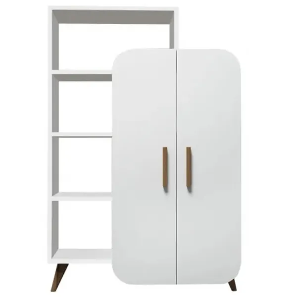 Etajeră Trendy Forma 132 x 90 x 32 cm / PAL / White photo 1