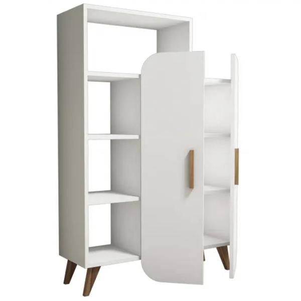 Etajeră Trendy Forma 132 x 90 x 32 cm / PAL / White photo 5