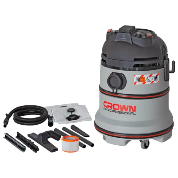 Промышленный пылесос Crown CT99741 1200 Вт / Серый photo 2