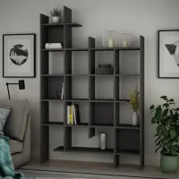 Стеллаж Trendy Manco 188 x 122 x 25.5см cm / ЛДСП / Anthracite photo 2