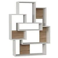 Etajeră Trendy Barce 132 x 101 x 22 cm / PAL / White