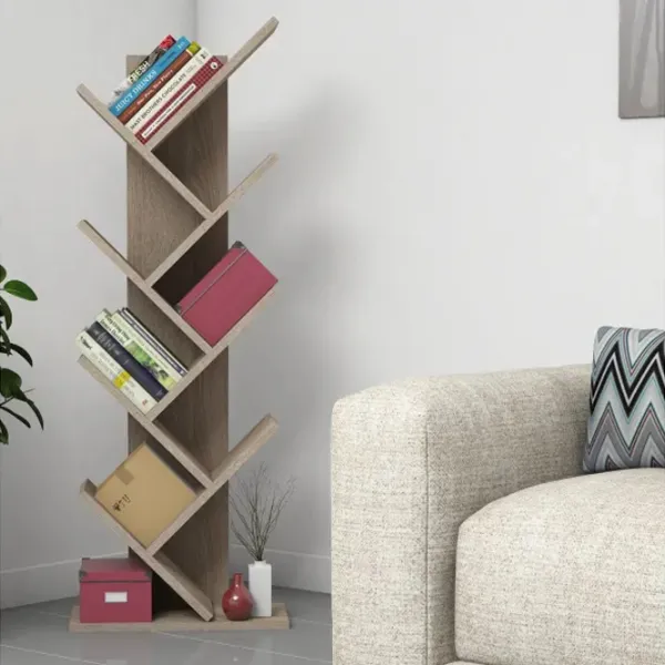 Etajeră Trendy Hitit 128.5 x 46 x 22 cm / PAL / Walnut photo 2