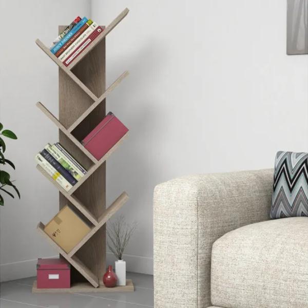 Etajeră Trendy Hitit 128.5 x 46 x 22 cm / PAL / Walnut photo 2