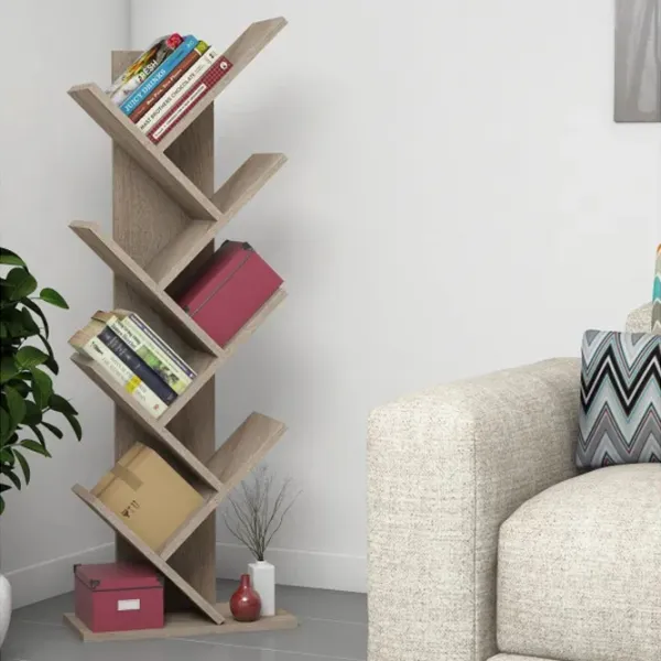 Etajeră Trendy Hitit 128.5 x 46 x 22 cm / PAL / Walnut photo 3