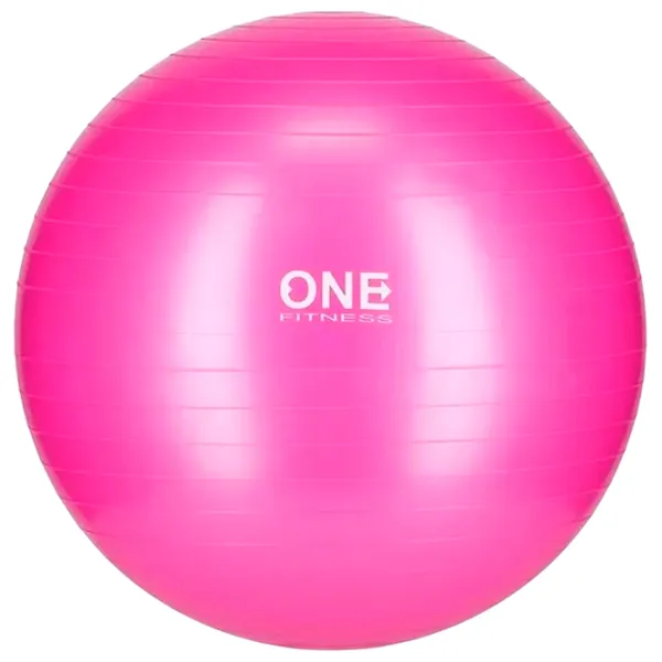 Фитбол ONE Fitness Gym Ball 10 55 см / Розовый photo 1