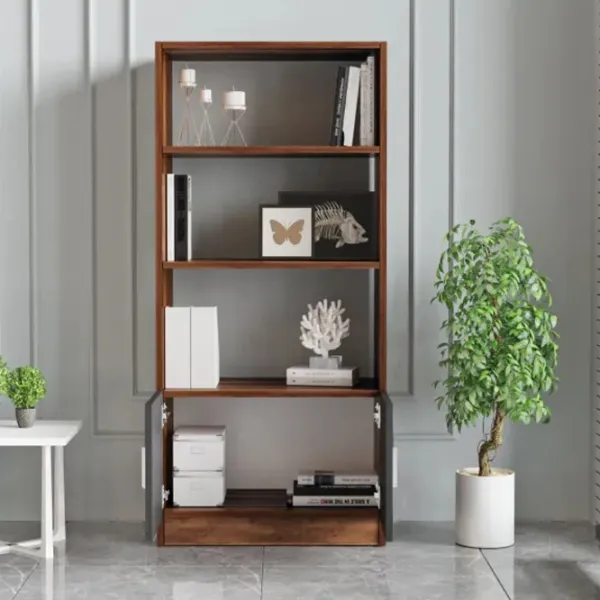 Etajeră Trendy VO4-BA 140 x 63.6 x 37.6 cm / PAL / Walnut photo 3
