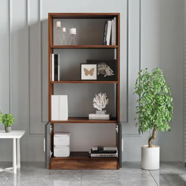 Etajeră Trendy VO4-BA 140 x 63.6 x 37.6 cm / PAL / Walnut photo 3
