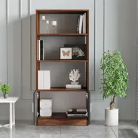 Стеллаж Trendy VO4-BA 140 x 63.6 x 37.6см cm / ЛДСП / Oреховый photo 3