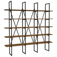 Etajeră Trendy Beylerbeyi 160 x 160 x 26 cm / PAL / Black