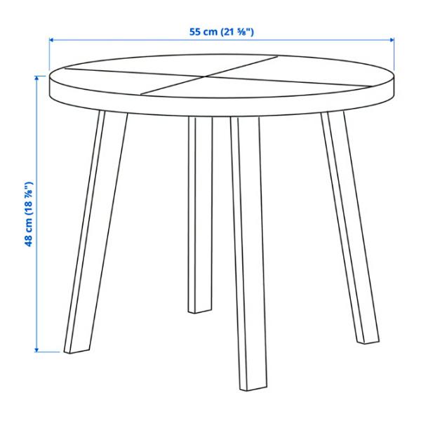 Măsuță de cafea Ikea Stockholm 2025 55 905.865.58 Dark Brown photo 2