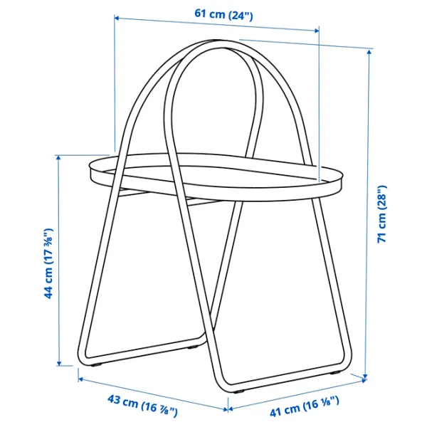 Măsuță de cafea Ikea Mabarsskar 305.971.64 White photo 2