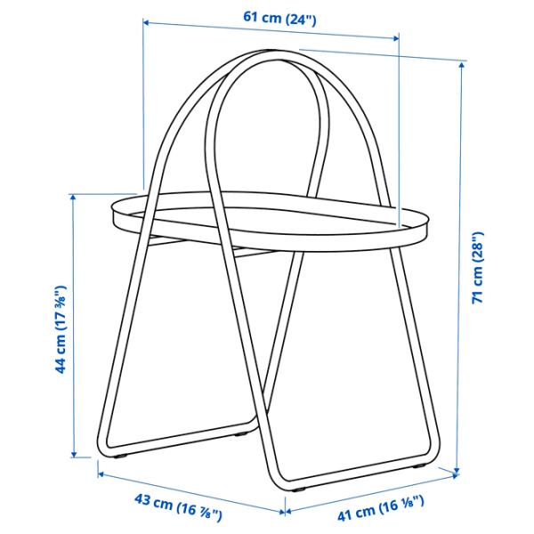 Măsuță de cafea Ikea Mabarsskar 305.971.64 White photo 2
