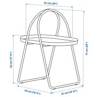 Măsuță de cafea Ikea Mabarsskar 305.971.64 White photo 2