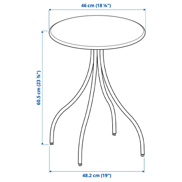 Măsuță de cafea Ikea Tanebro 706.051.62 Light Yellow photo 2