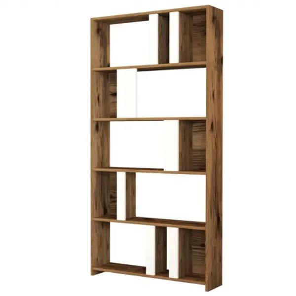 Etajeră Trendy Lima 180 x 90 x 20 cm / PAL / Walnut photo 1
