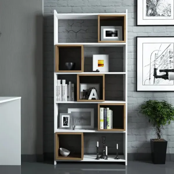 Etajeră Trendy Box 170 x 80 x 22 cm / PAL / White photo 2