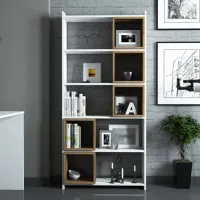 Etajeră Trendy Box 170 x 80 x 22 cm / PAL / White photo 3