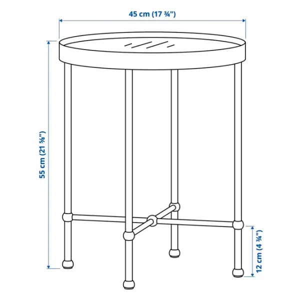 Măsuță de cafea Ikea Torsjo 605.904.15 Gold photo 2