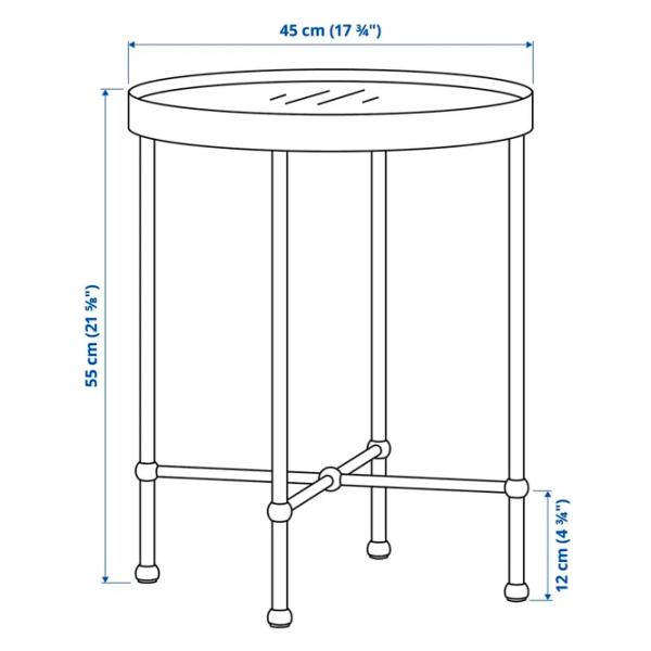 Măsuță de cafea Ikea Torsjo 605.904.15 Gold photo 2