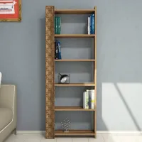 Etajeră Trendy City 170 x 64.6 x 24.2 cm / PAL / Walnut photo 2