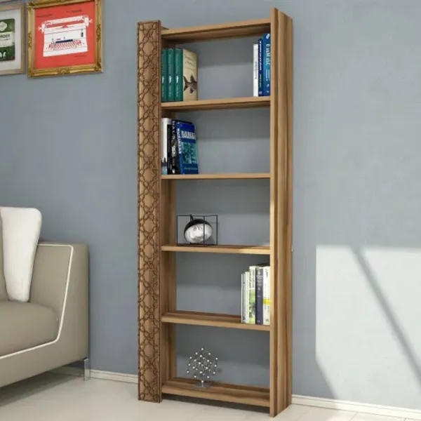 Etajeră Trendy City 170 x 64.6 x 24.2 cm / PAL / Walnut photo 3