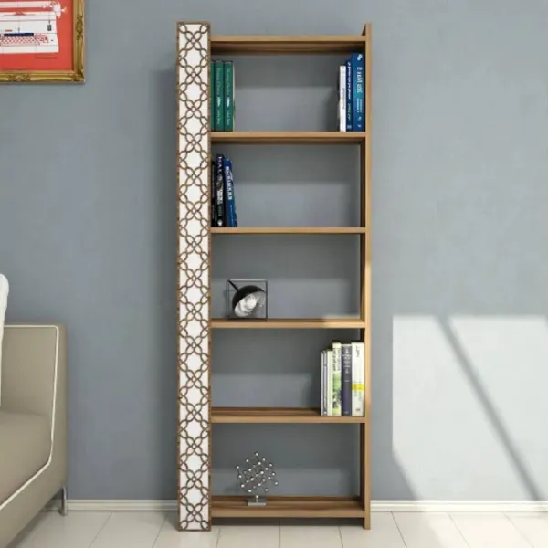 Etajeră Trendy City 170 x 64.6 x 24.2 cm / PAL / Walnut photo 2