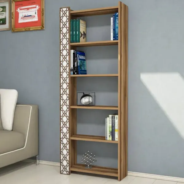 Etajeră Trendy City 170 x 64.6 x 24.2 cm / PAL / Walnut photo 4