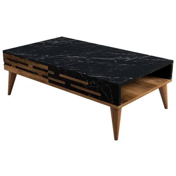 Журнальный столик Trendy Valensiya GTR000603 Marmura Black photo 1