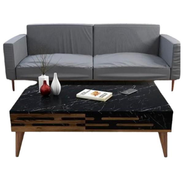 Журнальный столик Trendy Valensiya GTR000603 Marmura Black photo 2