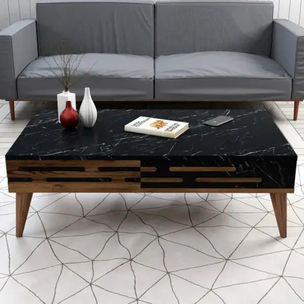 Журнальный столик Trendy Valensiya GTR000603 Marmura Black photo 4
