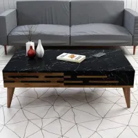 Măsuță de cafea Trendy Valensiya GTR000603 Marmura Black photo 4