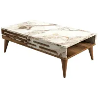 Măsuță de cafea Trendy Valensiya GTR000606 Marmura White