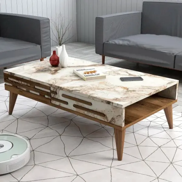 Măsuță de cafea Trendy Valensiya GTR000606 Marmura White photo 2