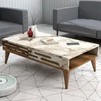 Măsuță de cafea Trendy Valensiya GTR000606 Marmura White photo 2
