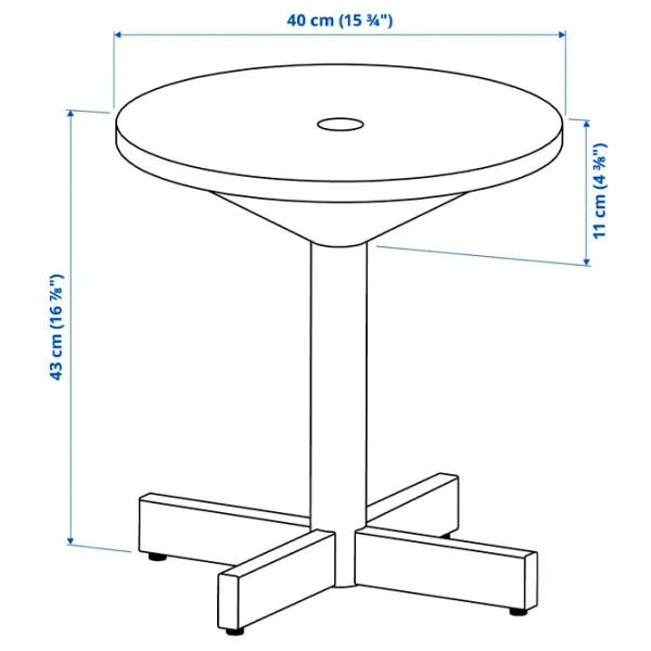 Măsuță de cafea Ikea Grimsarbo 005.890.90 Black photo 2