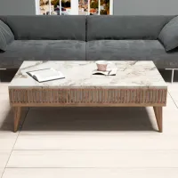 Măsuță de cafea Trendy Milano GTR000614 Marmura White photo 3