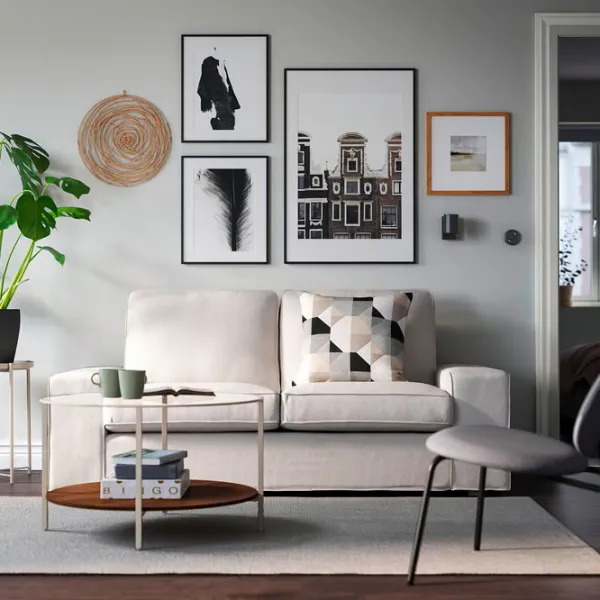 Măsuță de cafea Ikea Vittsjo 306.043.48 Beige Brown photo 5