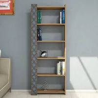 Etajeră Trendy City 170 x 64.6 x 24.2 cm / PAL / Walnut photo 2