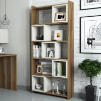 Etajeră Trendy Box 170 x 80 x 22 cm / PAL / Walnut photo 2