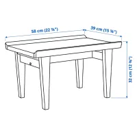 Măsuță de cafea Ikea Guttane 805.877.18 Oak photo 2