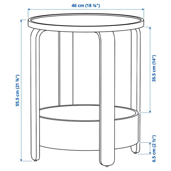 Măsuță de cafea Ikea Borgeby 406.198.82 Black photo 2