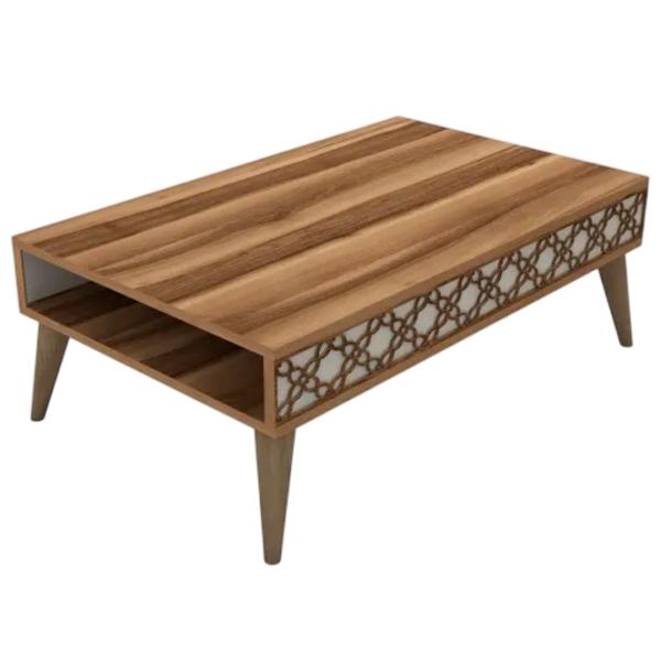 Măsuță de cafea Trendy Oras GTR000594 Walnut Cream photo 1