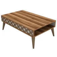 Măsuță de cafea Trendy Oras GTR000594 Walnut Cream photo 2
