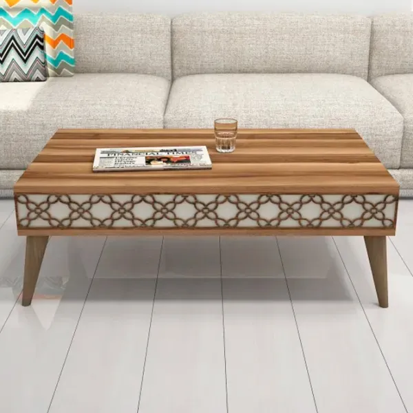 Măsuță de cafea Trendy Oras GTR000594 Walnut Cream photo 5
