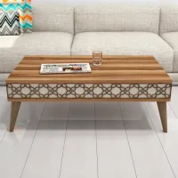 Măsuță de cafea Trendy Oras GTR000594 Walnut Cream photo 5